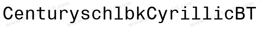 CenturyschlbkCyrillicBT Italic字体转换